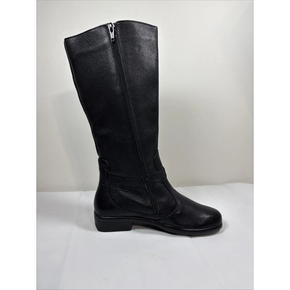 Naot Women Viento Knee High Boots 35/4-4.5 Black Leather Water Resistant Confort